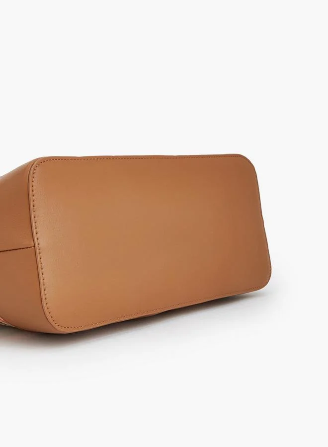 Peppermint MULTICOLOUR Striped Tote Bag With Zip Closure for Women | Best Price UAE